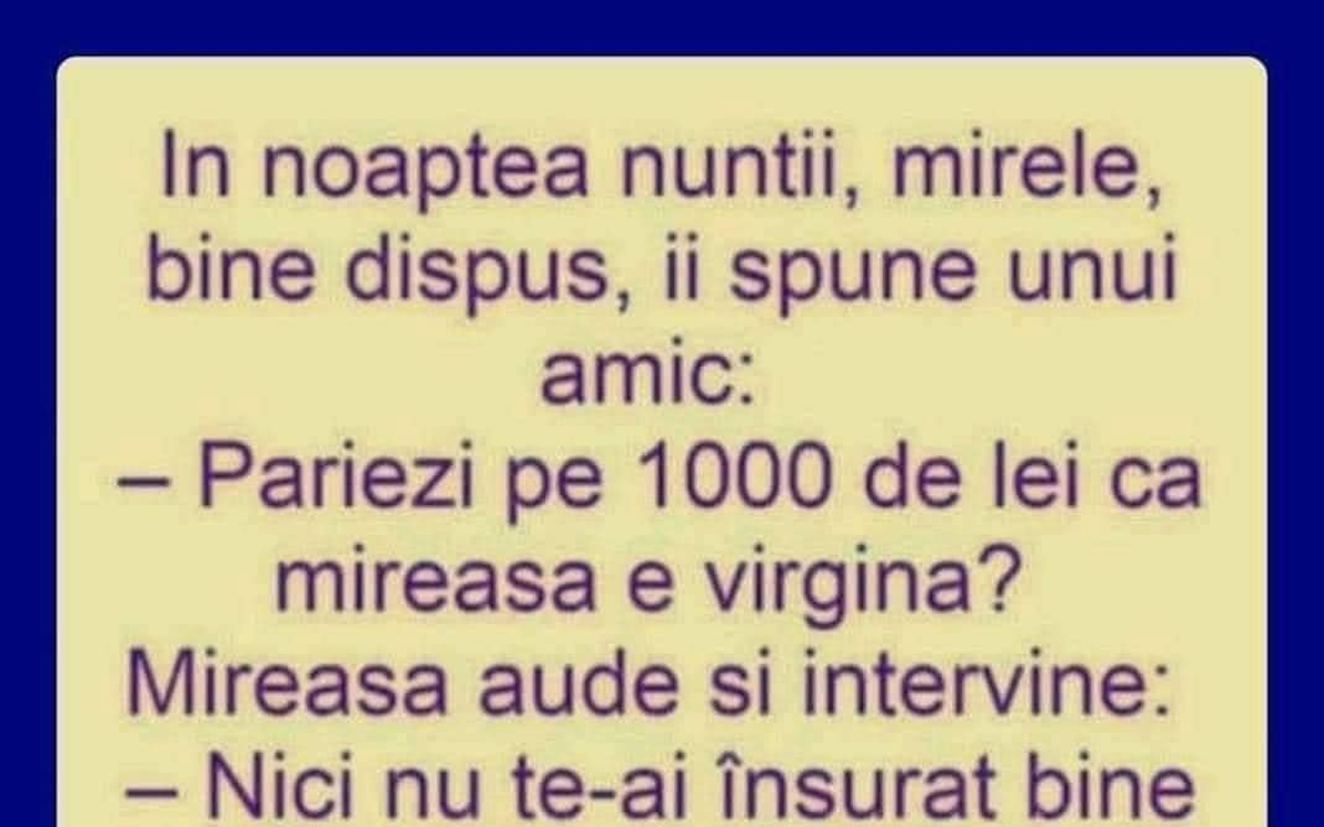 Imagine Stire BANC | În noaptea nunți: „Pariezi 1.000 de lei că mireasa e virgină?” | 2review.ro