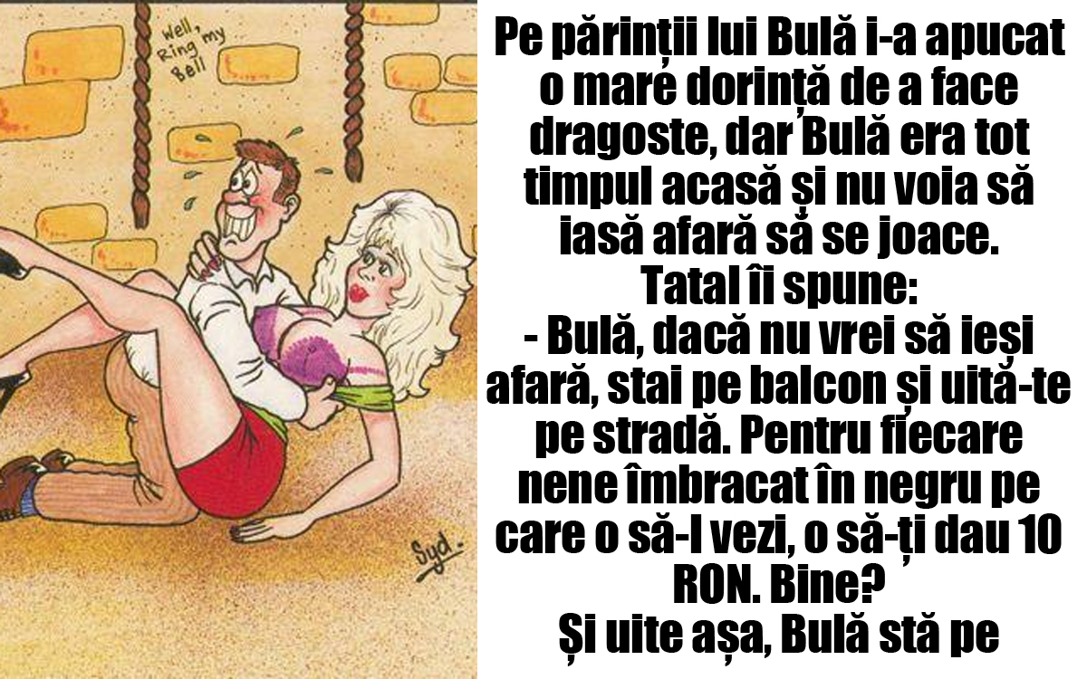 Imagine Stire BANC | Pe părinții lui Bulă i-a apucat o mare dorință de a face dragoste | 2review.ro