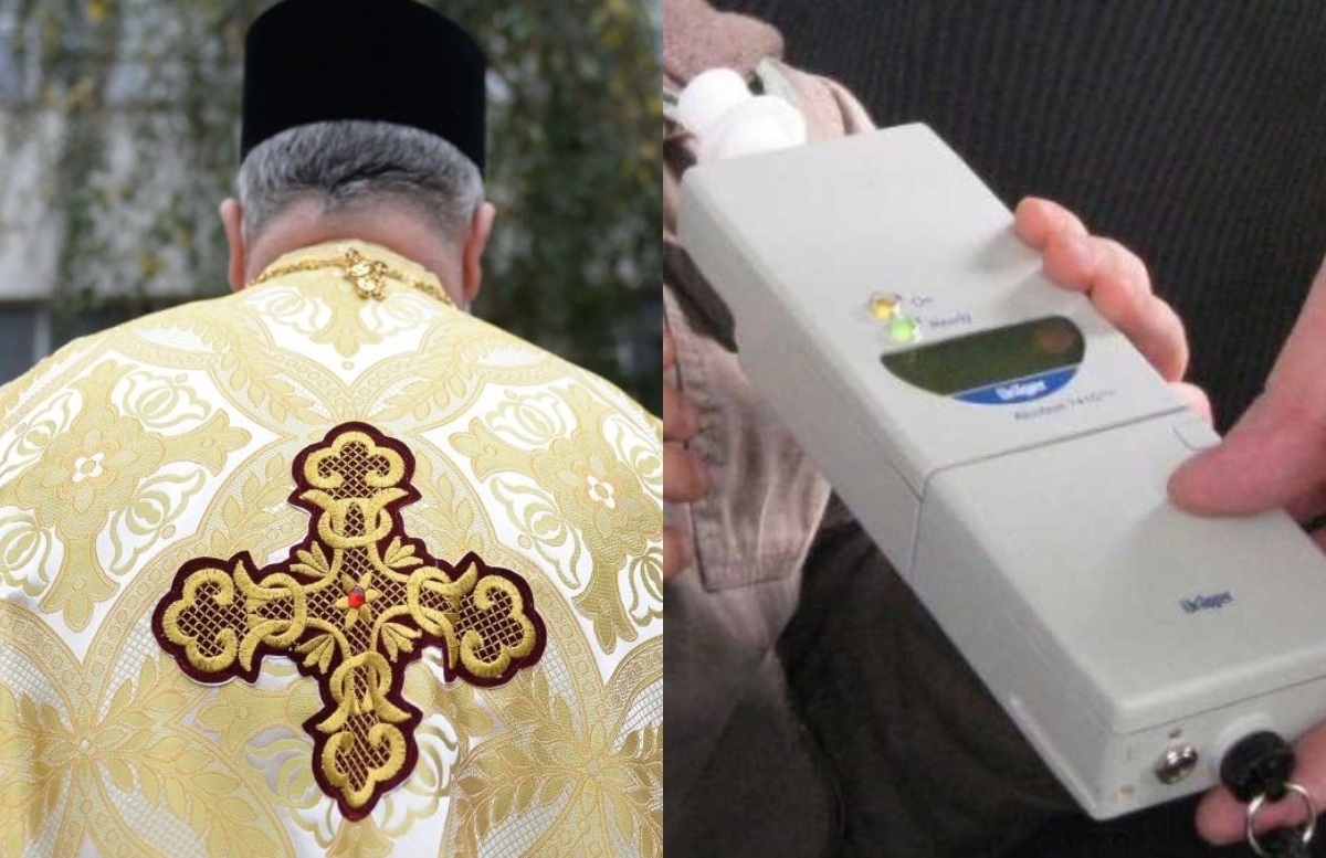 Ce pedeapsă a primit un preot care a condus cu o alcoolemie de 2,8 la mie. A spus că a fost nevoit sa bea la slujbă