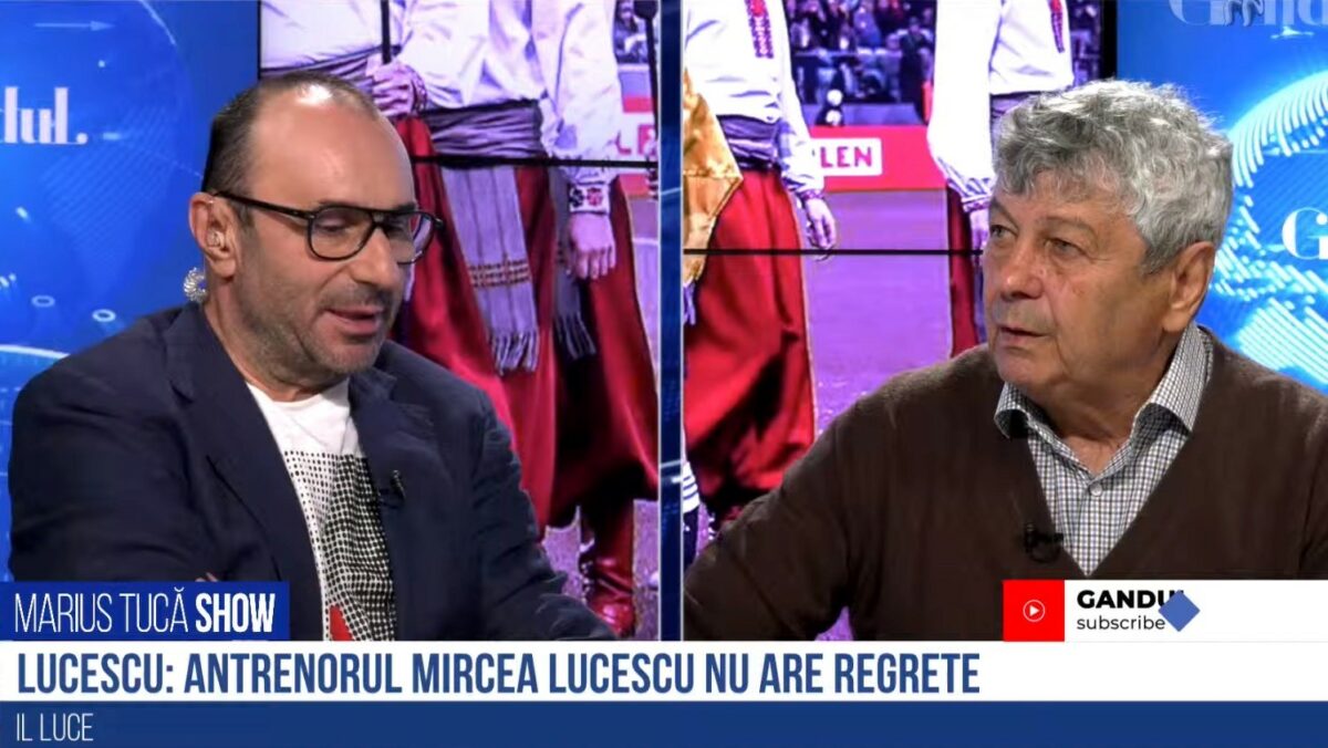 VIDEO „Il Luce”, despre secrete și regrete. Ce i-a mărturisit Mircea Lucescu, antrenorul lui Dinamo Kiev, lui Marius Tucă
