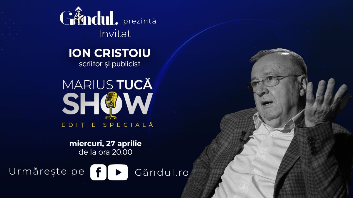 Imagine Stire Marius Tucă Show începe miercuri, 27 aprilie, de la ora 20.00, live pe gandul.ro cu o nouă ediție specială | 2review.ro