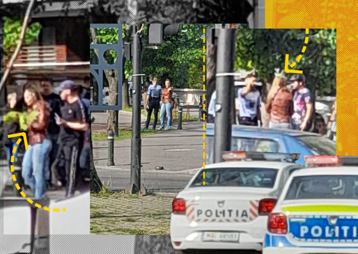 Imagine Stire Anamaria Prodan, accident cu un biciclist! Impresara, înconjurată de oameni și poliție! | 2review.ro