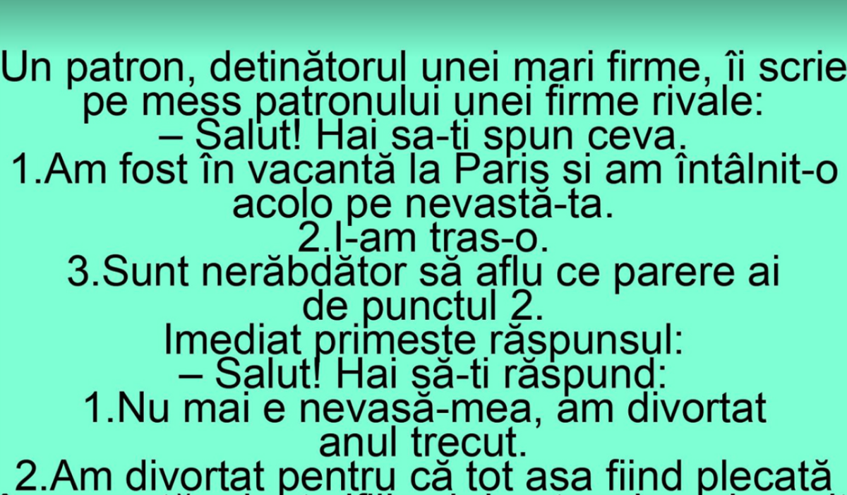 Imagine Stire BANCUL ZILEI | „Salut, hai să-ți spun ceva. I-am tras-o lu’ nevastă-ta!” | 2review.ro
