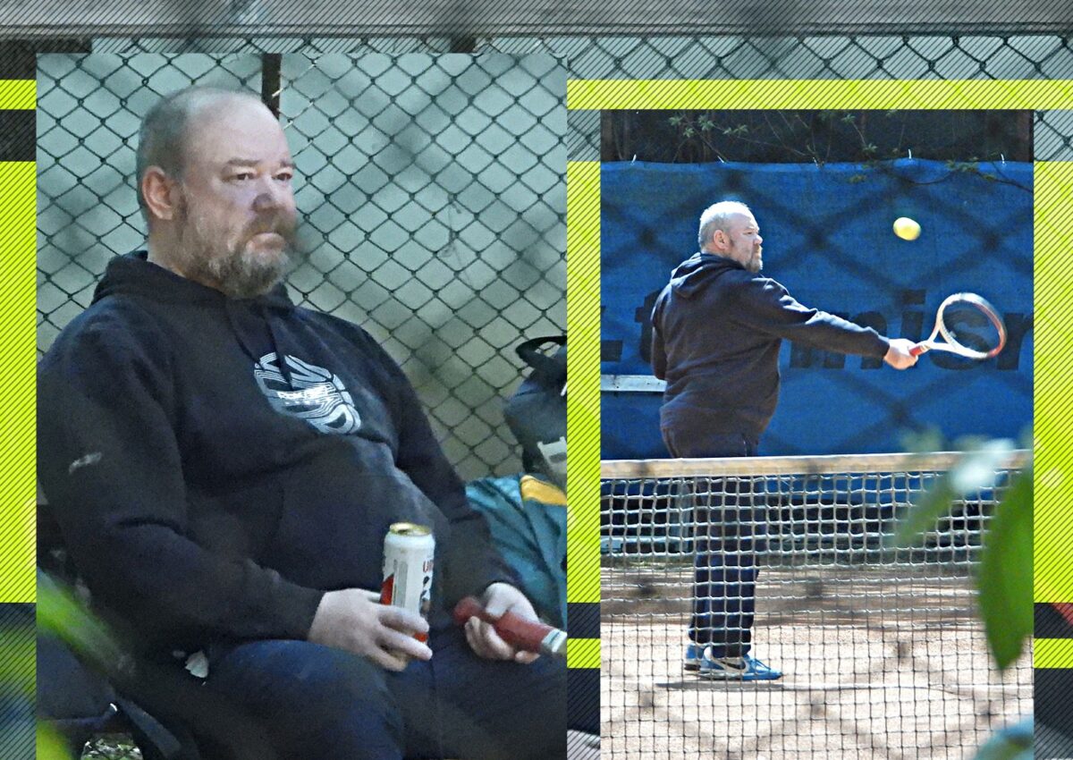 Imagine Stire Mihai Constantin, campion și pe teren, nu doar pe scenă. Ionică din “Liceenii” s-a relaxat cu tenis și bere, în Herăstrău | 2review.ro