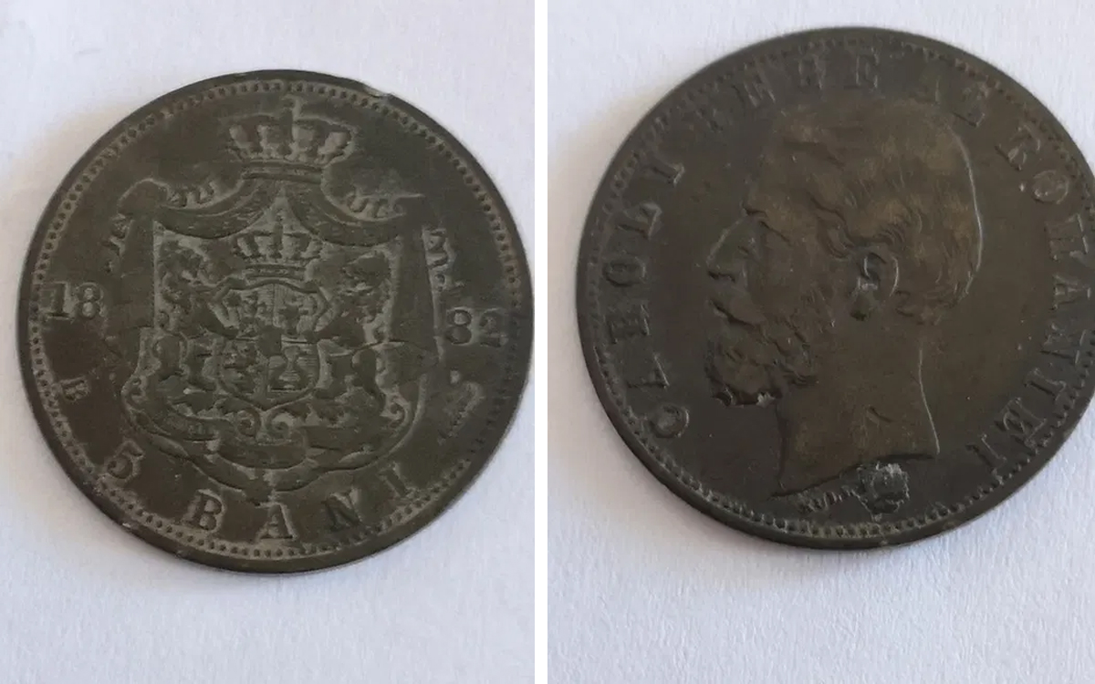 Vezi dacă găsești acasă! Cu câți lei se vinde acum o monedă de 5 bani din 1882, cu Regele Carol I
