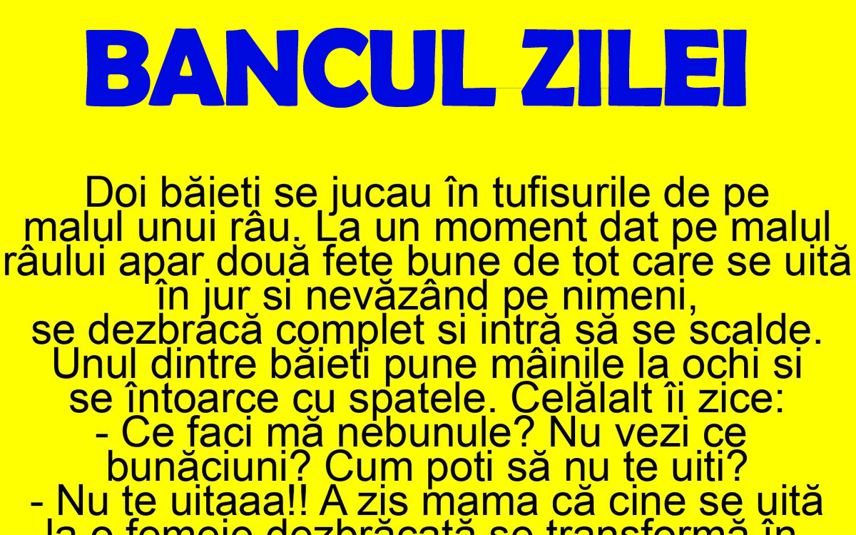 Imagine Stire BANCUL ZILEI | De ce nu este chiar bine să te uiți la o femeie dezbrăcându-se | 2review.ro
