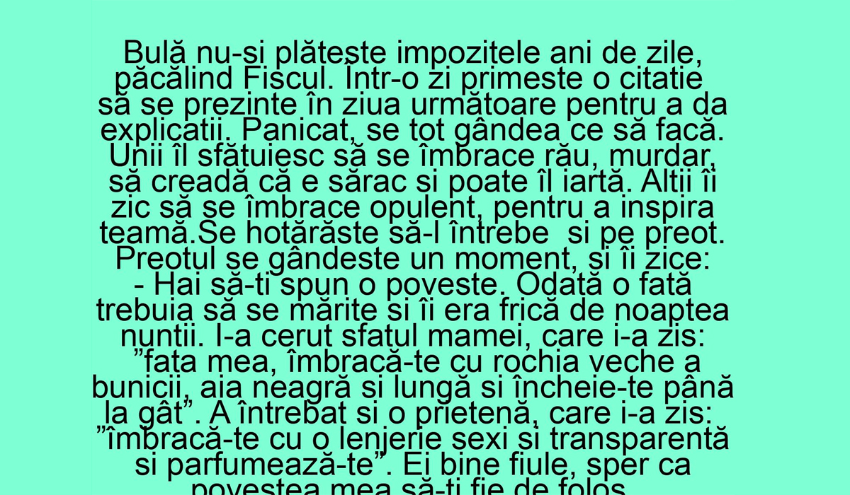 Imagine Stire BANC | Bulă nu-și plătește impozitele ani de zile, păcălind Fiscul. Într-o zi, primește o citație | 2review.ro