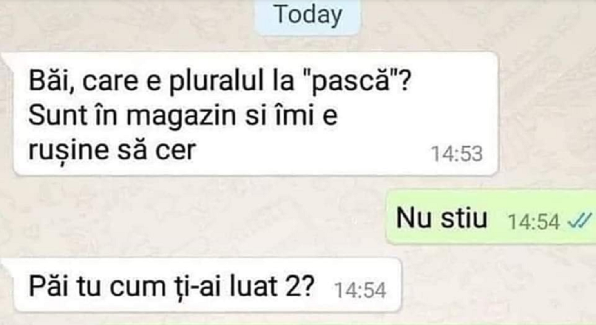 Imagine Stire BANC | ”Băi, care este plurarul de la pască? Sunt în magazin și îmi e rușine să cer” | 2review.ro