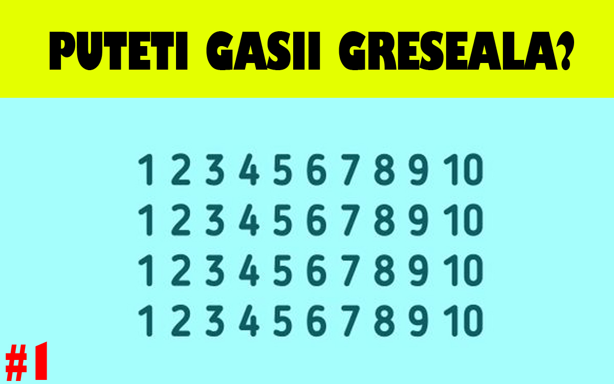 Test IQ viral cu 10 întrebări | Prima: Puteți găsi greșeala?