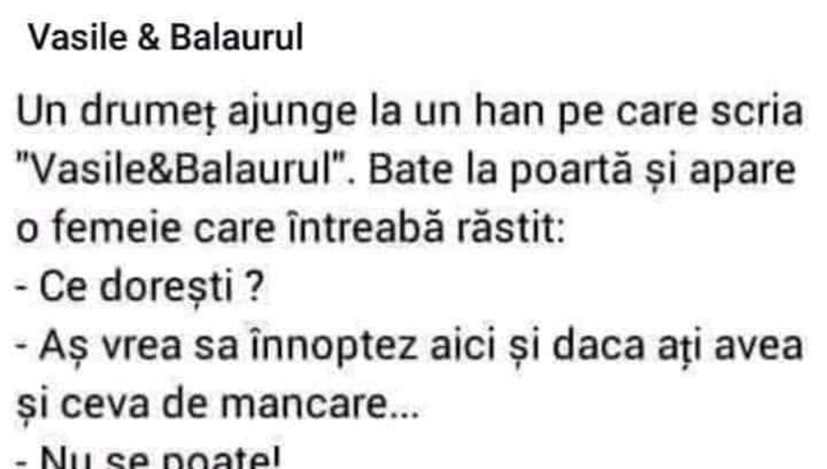 Imagine Stire BANCUL ZILEI | Un drumeț ajunge la un han pe care scria „Vasile&Balaurul” | 2review.ro