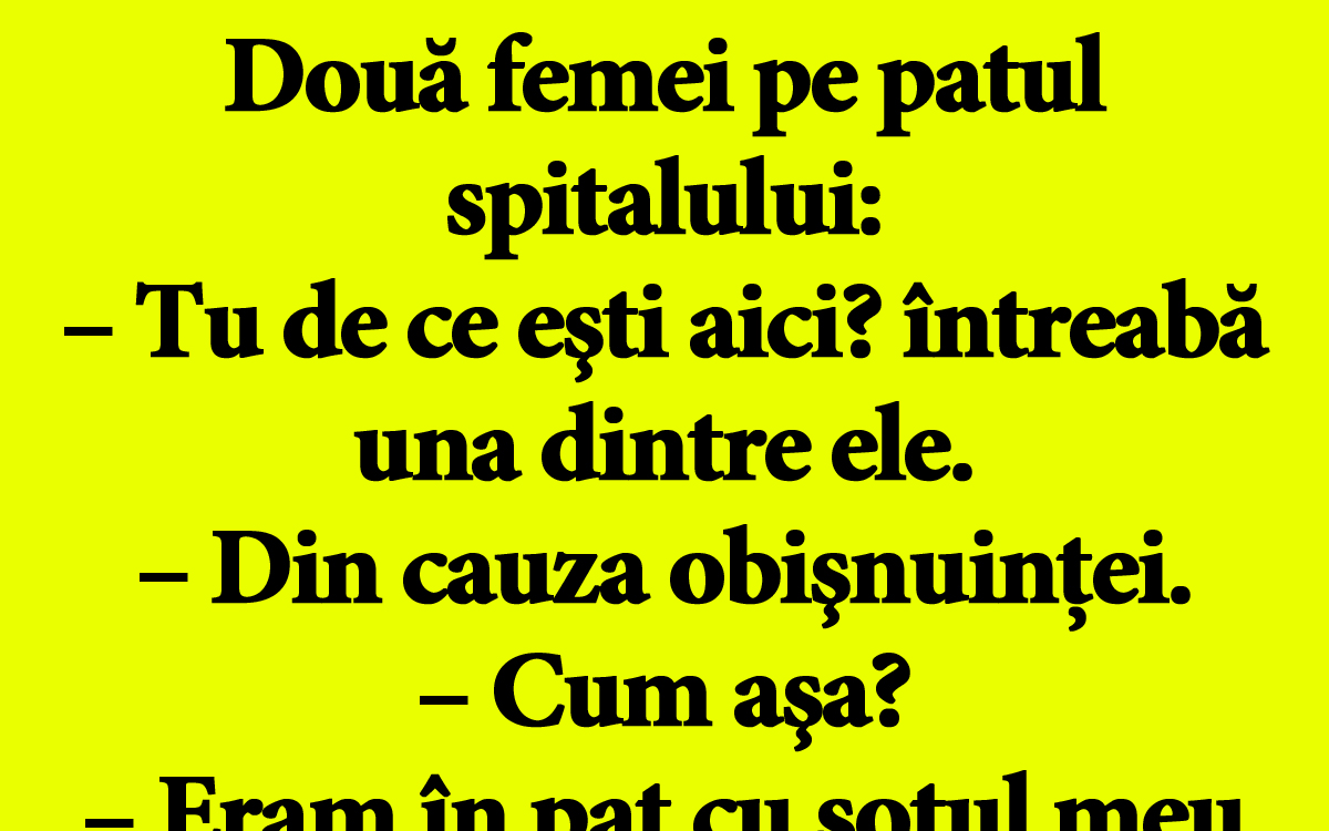 Imagine Stire BANC | Două femei pe patul spitalului: „Tu de ce eşti aici?” „Din cauza obişnuinţei” | 2review.ro