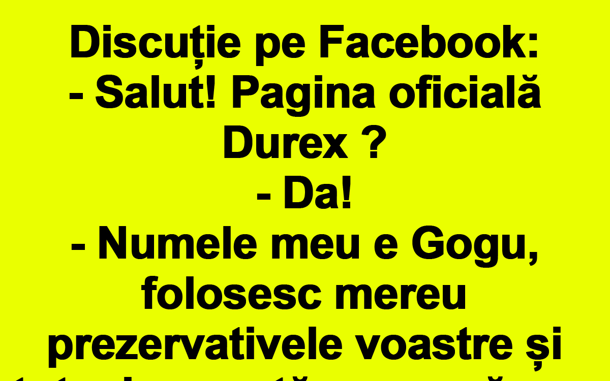 Imagine Stire BANC | „Numele meu e Gogu, folosesc mereu prezervativele voastre și totuși nevastă-mea a rămas însărcinată” | 2review.ro