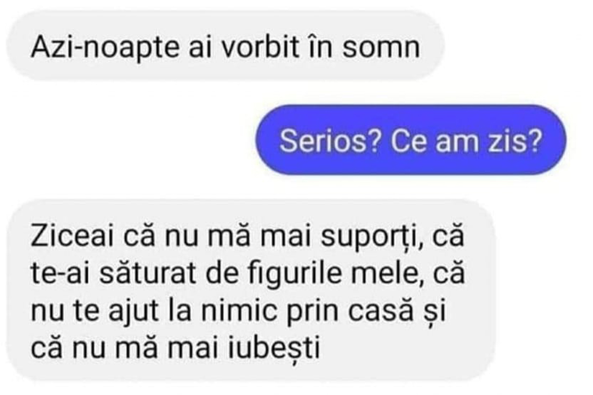Imagine Stire BANC | „Azi noapte ai vorbit în somn. Ziceai că nu mă mai suporți, că te-ai săturat de..” | 2review.ro