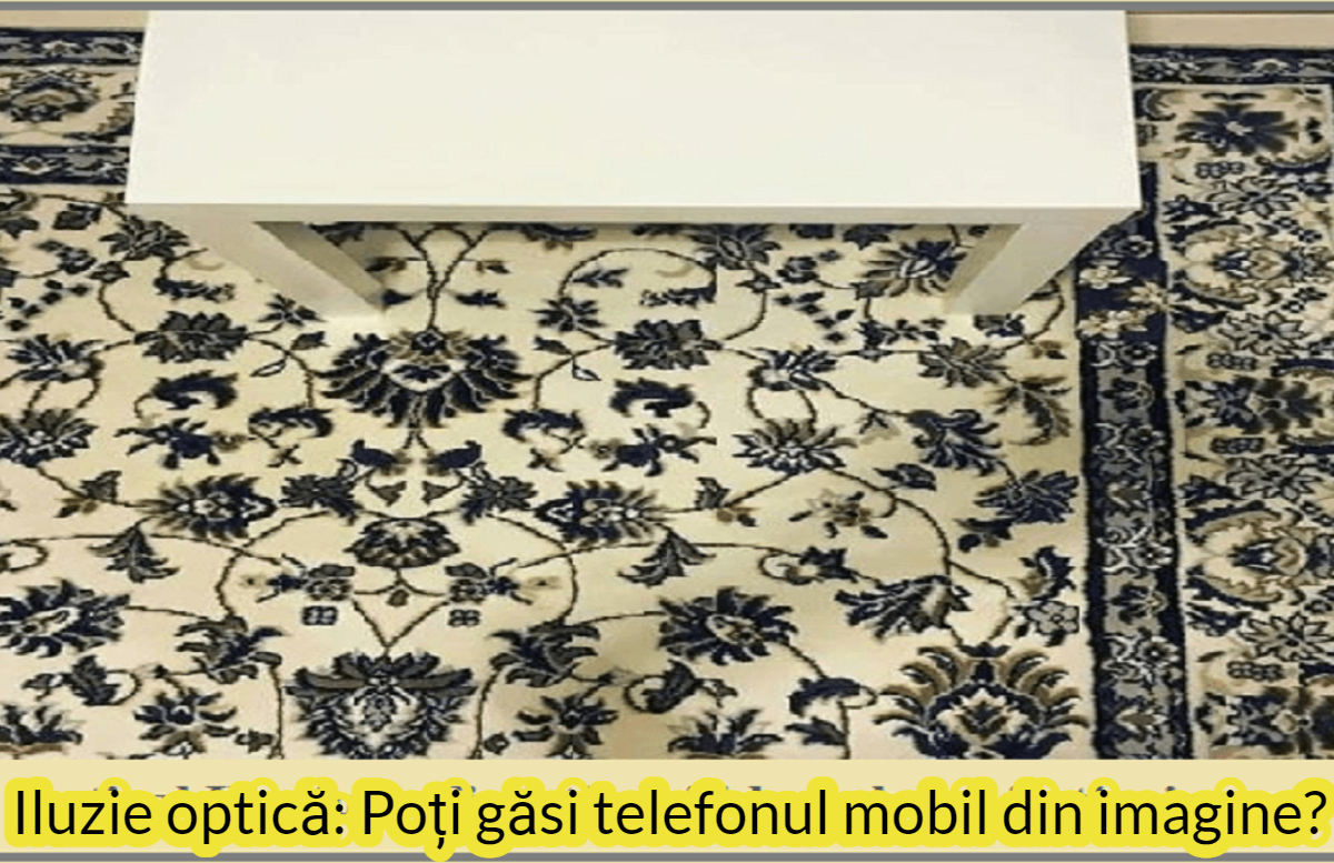 Iluzia optică te va da peste cap! Unde telefonul ascuns din imagine?
