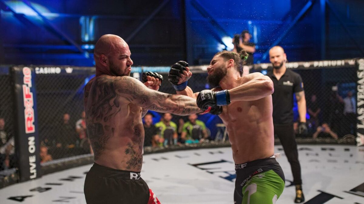 Imagine Stire Lupte spectaculoase la RXF STAR EDITION! Giani Kiriță, primul meci din cușca de MMA | 2review.ro