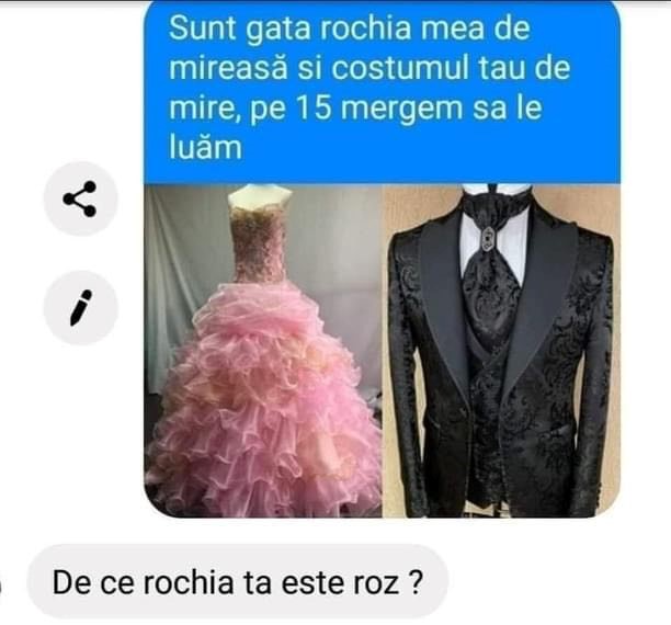 Imagine Stire BANC | Doi îndrăgostiți, înainte să fie, oficial, căsătoriți: ”De ce rochia ta este roz?” | 2review.ro