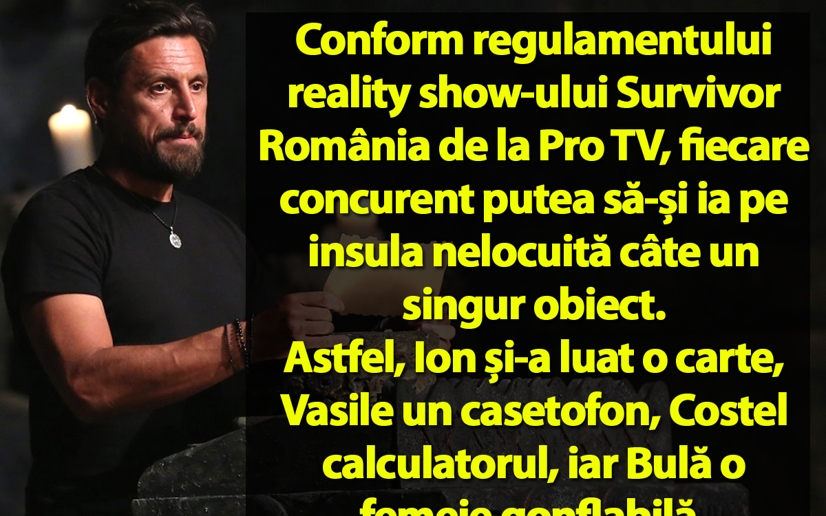 Imagine Stire BANCUL ZILEI | Bulă participă la Survivor România de la Pro TV | 2review.ro