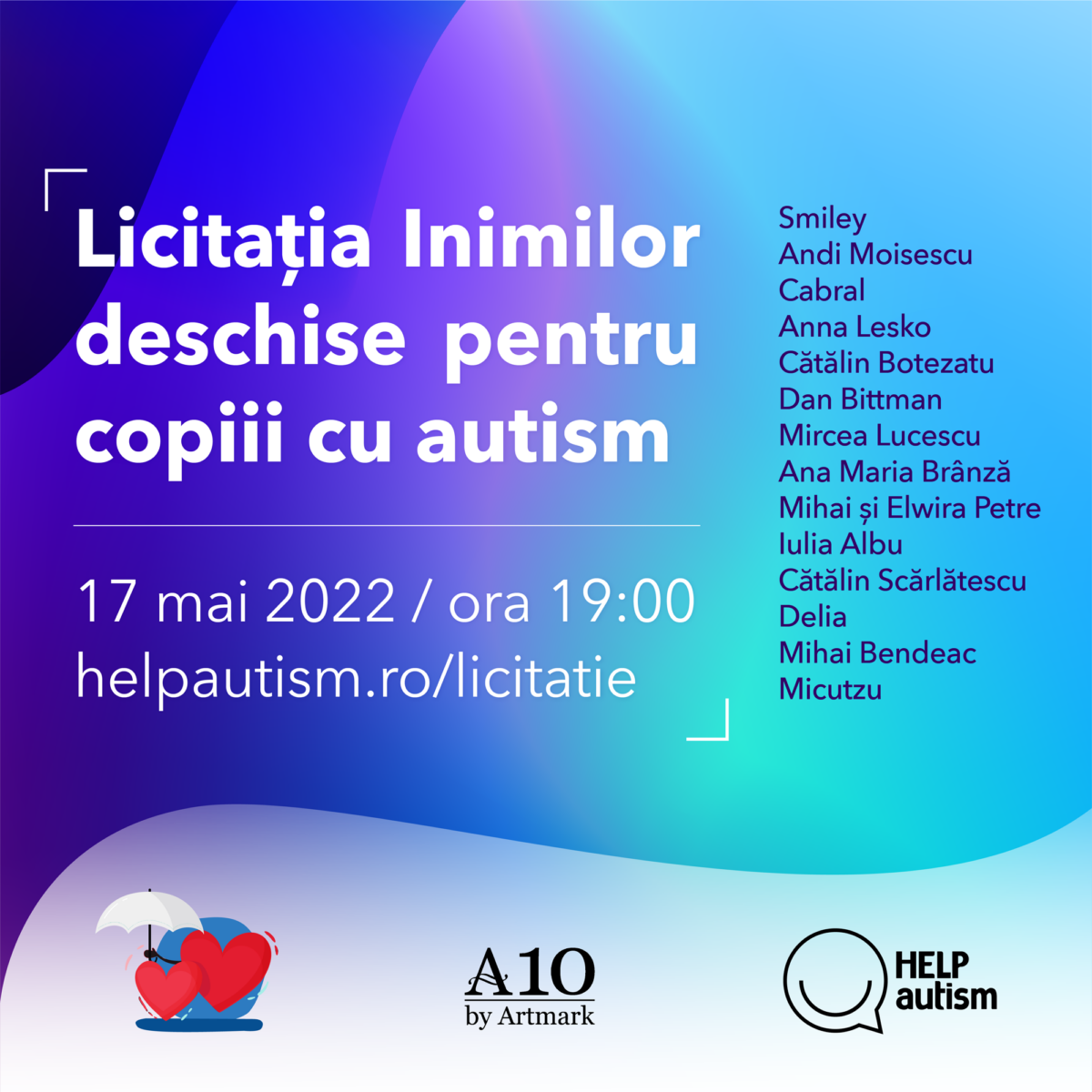 Imagine Stire Licitație de excepție cu 15 vedete pentru copiii cu autism | 2review.ro