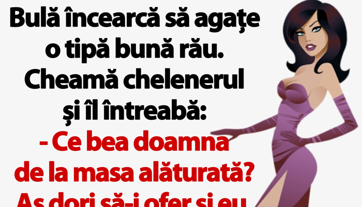 Imagine Stire BANC | Bulă încearcă să agațe o tipă bună rău. Cheamă chelenerul și îl întreabă | 2review.ro