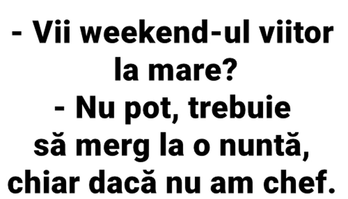 Imagine Stire BANCUL ZILEI | „Vii weekend-ul viitor la mare?” | 2review.ro