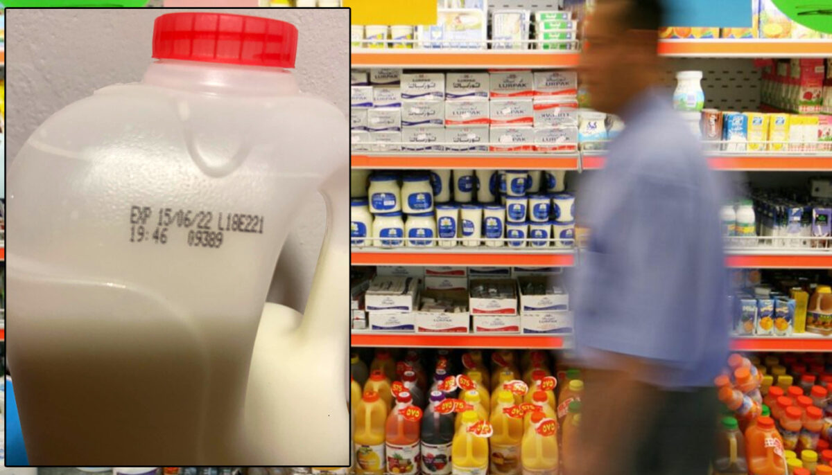 Ce a găsit Gheorghe Ion din Iași într-o sticlă de lapte pe care a cumpărat-o din supermarket, de la raionul cu reduceri