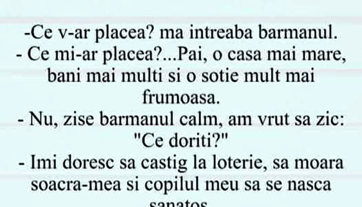 Imagine Stire BANCUL ZILEI | De ce nu e indicat să iei barmanul peste picior | 2review.ro