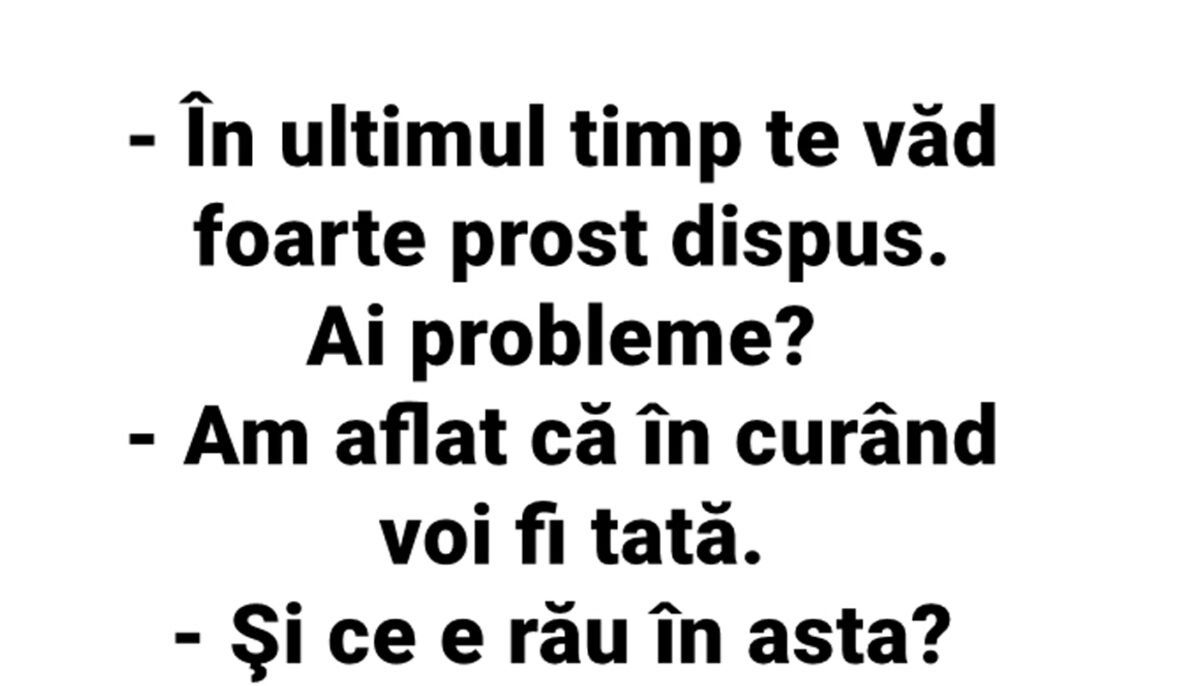 Imagine Stire BANCUL ZILEI | „Am aflat că în curând voi fi tată” | 2review.ro