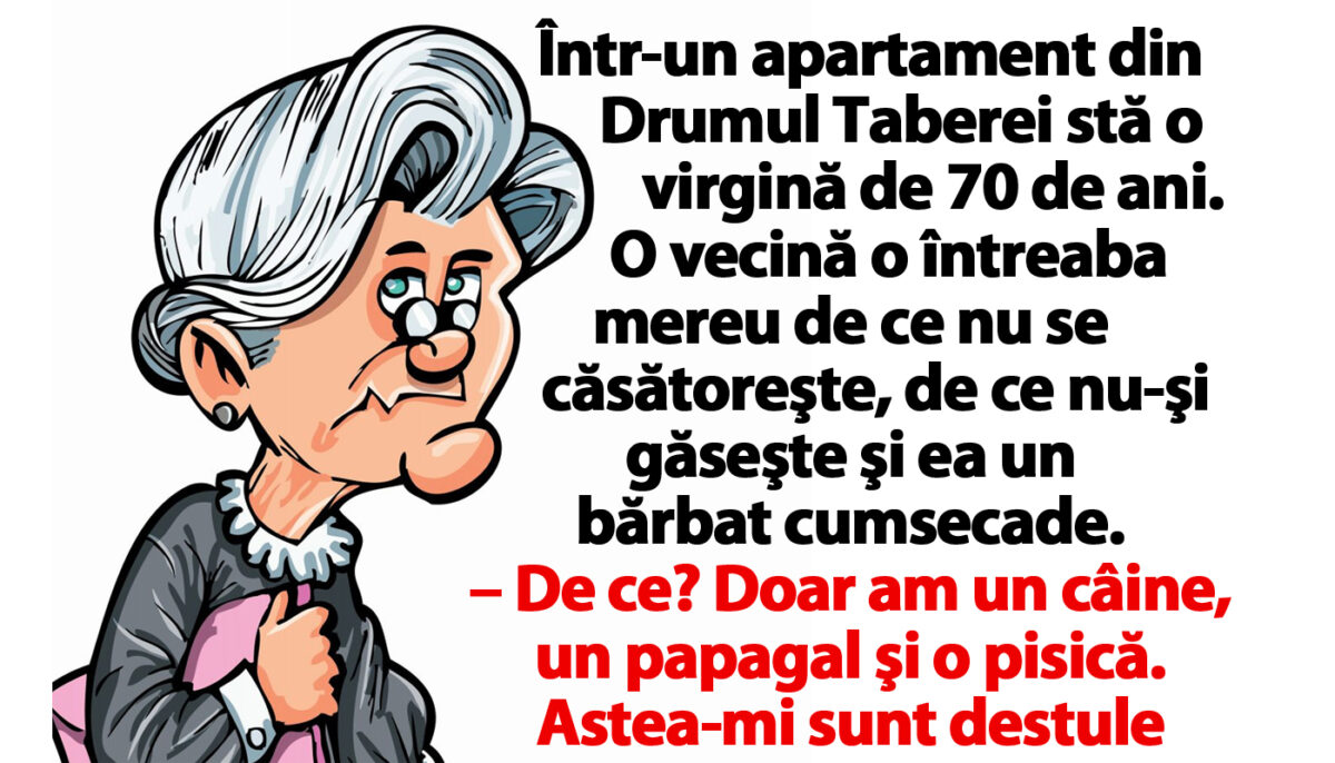 Imagine Stire BANC | Într-un apartament din Drumul Taberei stă o virgină de 70 de ani | 2review.ro