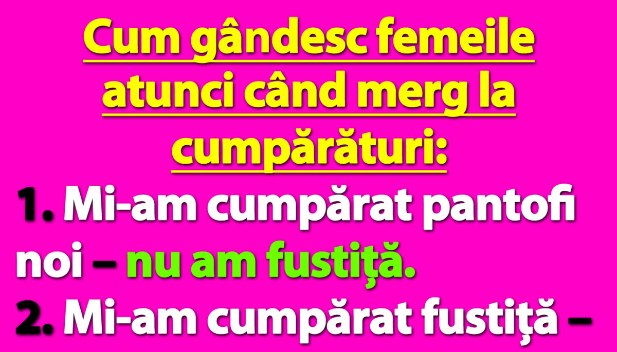 Imagine Stire BANCUL ZILEI | Cum gândesc femeile atunci când merg la cumpărături | 2review.ro