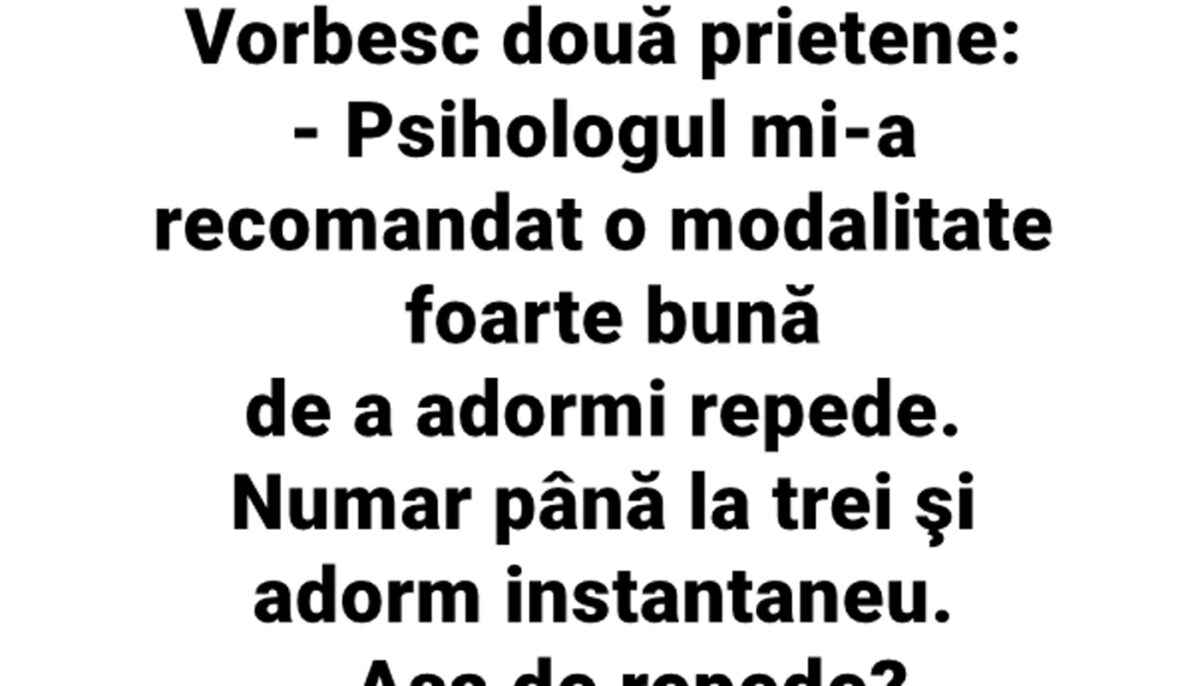 Imagine Stire BANC | Vorbesc două prietene: „Psihologul mi-a recomandat o modalitate foarte bună de a adormi repede” | 2review.ro