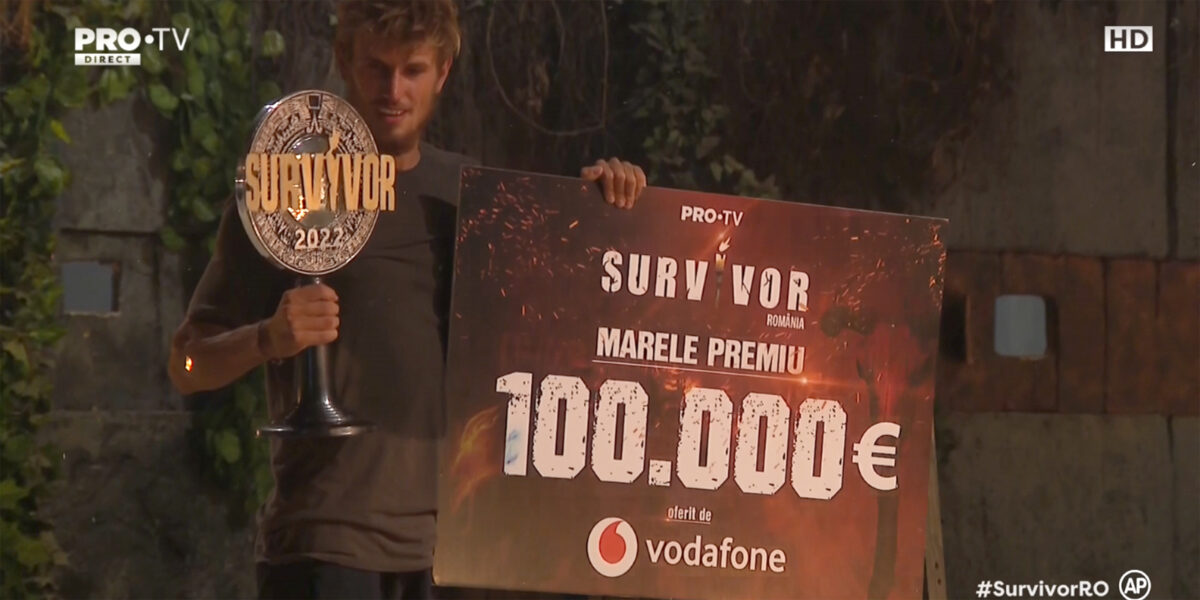 Imagine Stire De necrezut! Câți bani a câștigat în total Alex Delea, de fapt: marele premiu + cele 20 săptămâni la Survivor România 2022 de la Pro TV | 2review.ro