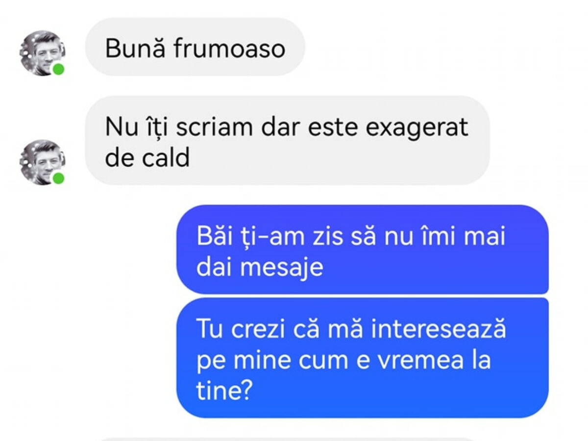 Imagine Stire BANCUL ZILEI | „Bună frumoaso. Nu îți scriam dar este exagerat de cald” | 2review.ro