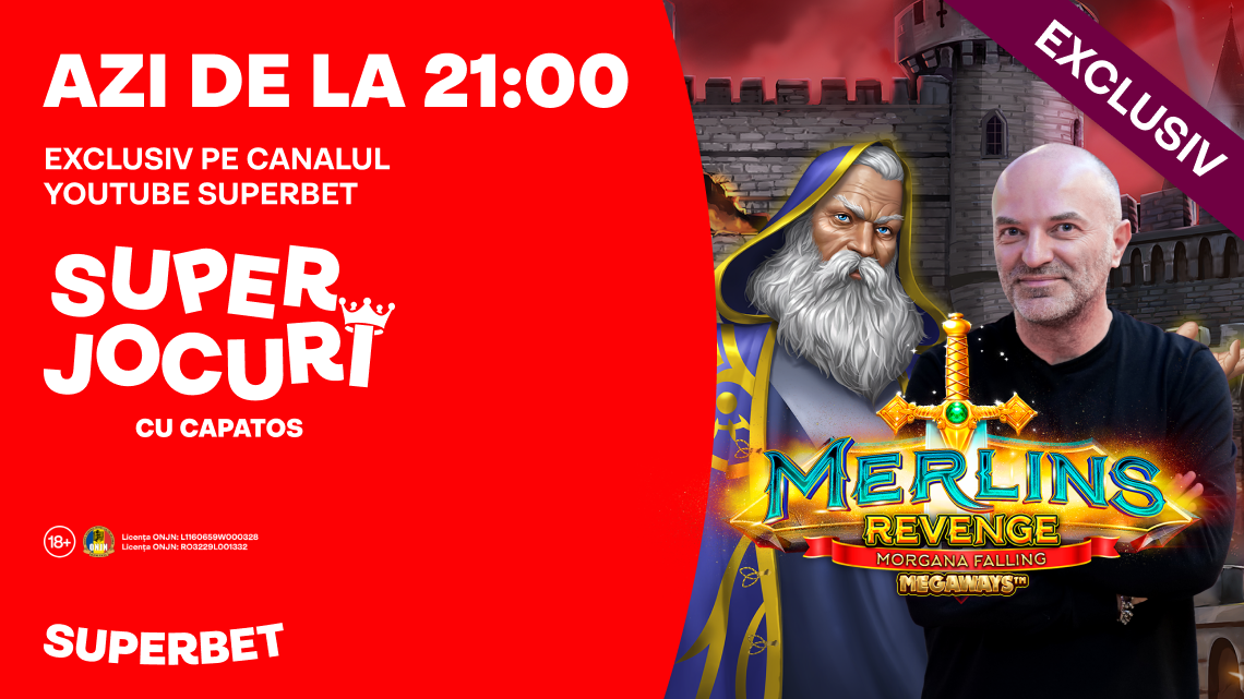 (P) Hocus Pocus, Superdistracție maximă alături de Dan Capatos azi de la 21 pe YouTube Superbet