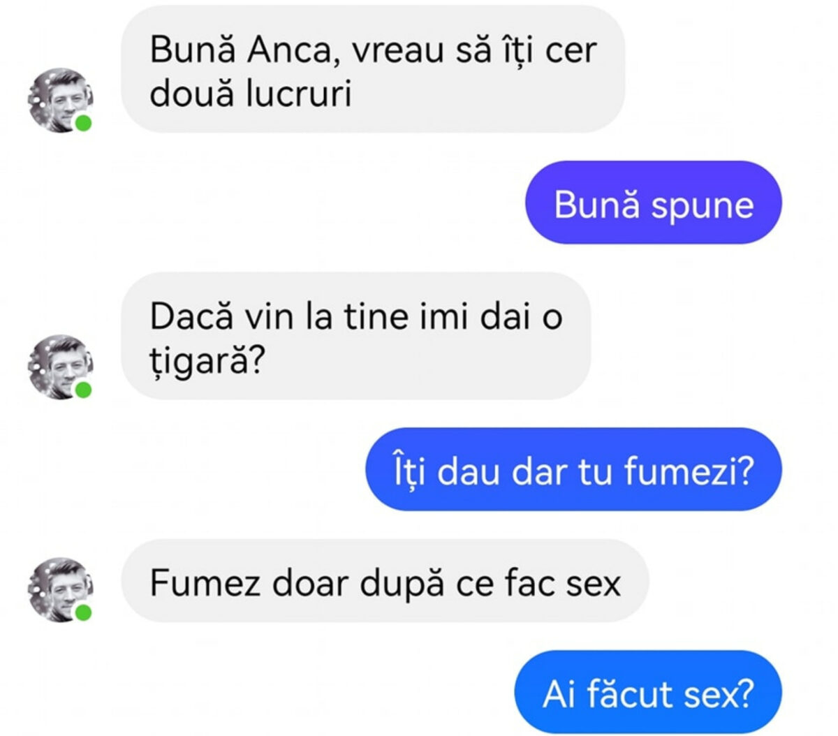 Imagine Stire BANC | „Bună Anca, vreau să îți cer două lucruri” | 2review.ro