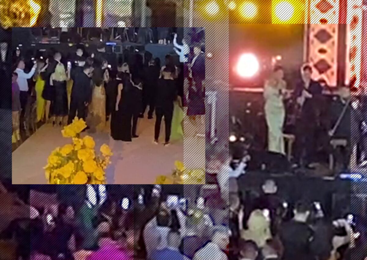 Imagine Stire Surpriza serii a venit de la Betty Salam! Fiica ”Regelui” s-a urcat pe scenă și le-a oferit mirilor un moment emoționant! | 2review.ro