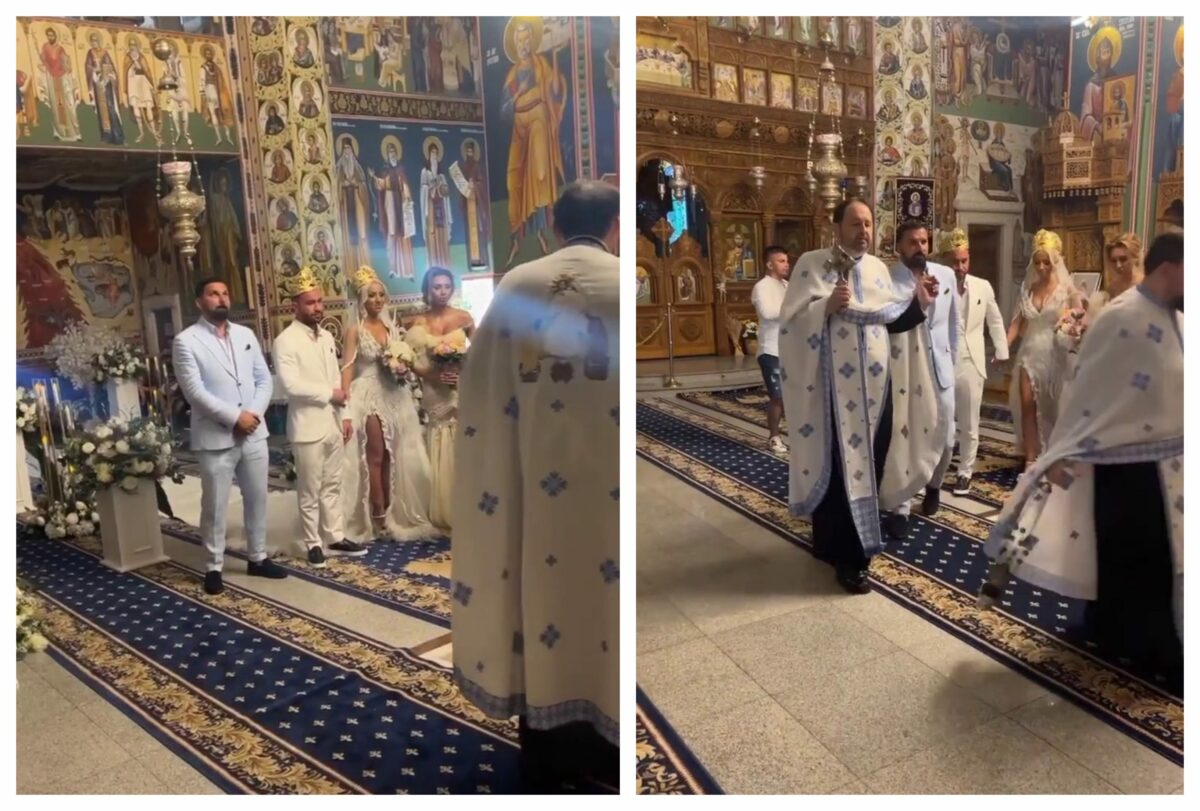 Imagine Stire VIDEO | Imagini de la slujba religioasă a cununiei lui Nuțulică cu Ada. Momente pline de emoție! | 2review.ro