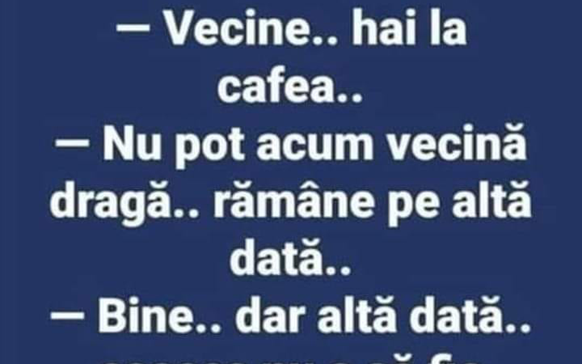 Imagine Stire BANCUL ZILEI | „Vecine, hai la cafea!” | 2review.ro