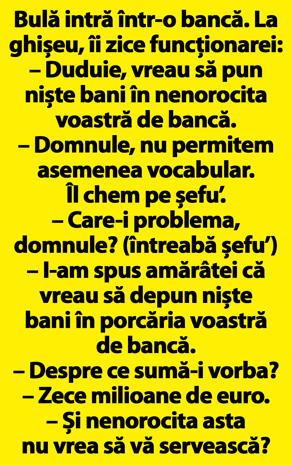 banc cu Bulă