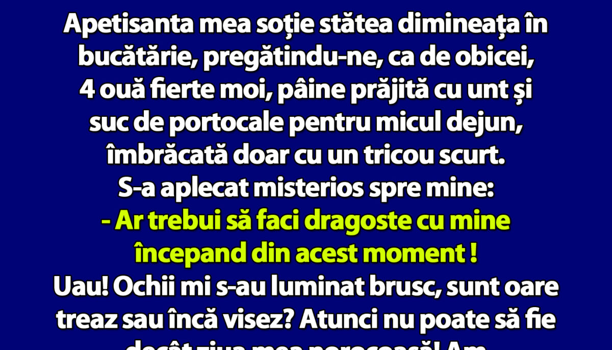 Imagine Stire BANCUL ZILEI | De ce trebuie să faci amor în fiecare dimineață | 2review.ro
