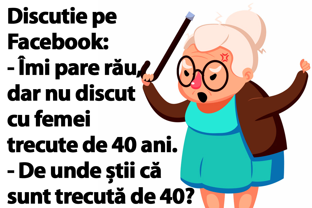 Imagine Stire BANC | Discuție pe Facebook: „Îmi pare rău, dar nu discut cu femei trecute de 40 ani” | 2review.ro