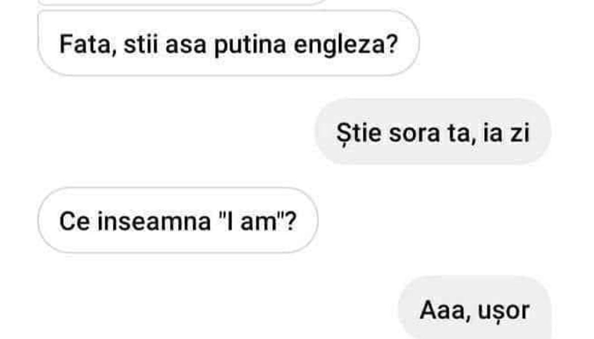 Imagine Stire BANCUL ZILEI | „Fată, știi engleză? Ce înseamnă ‘I am’?” | 2review.ro
