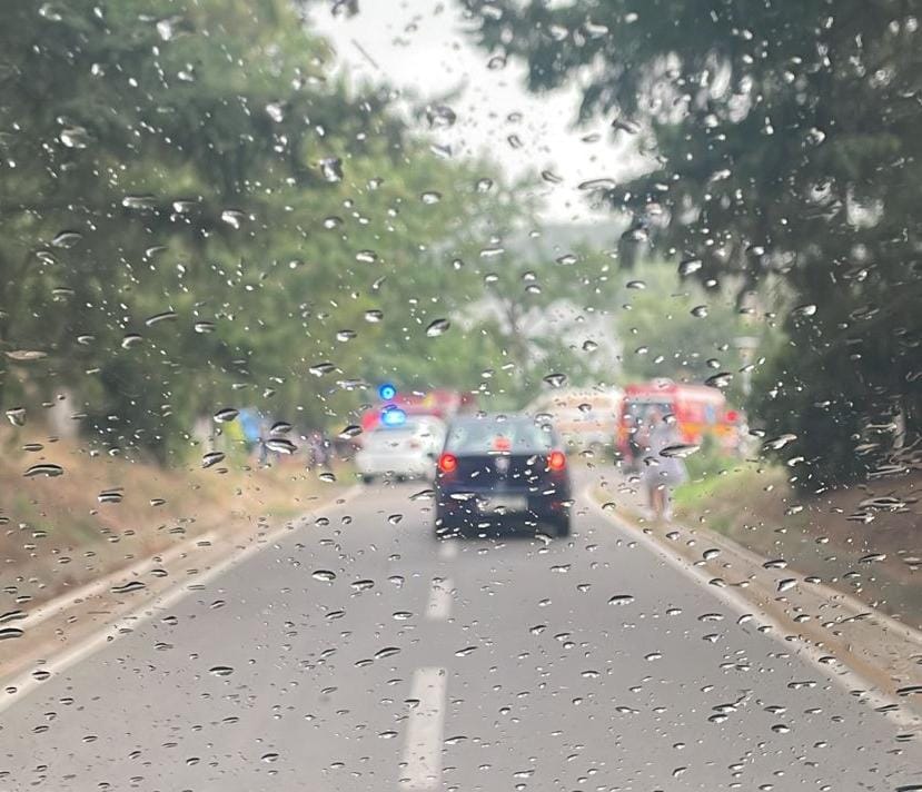 Imagine de la locul accidentului. Sursă foto: CANCAN.RO