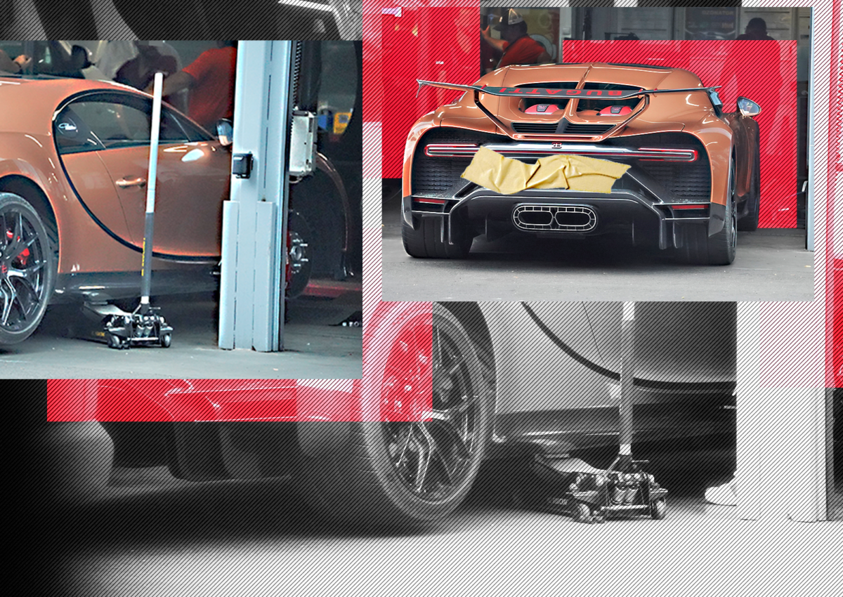Imagine Stire Mașina de 5,4 milioane de euro, pusă pe butuci! Frații Tate și-au pierdut ”bijuteria” de Bugatti | 2review.ro