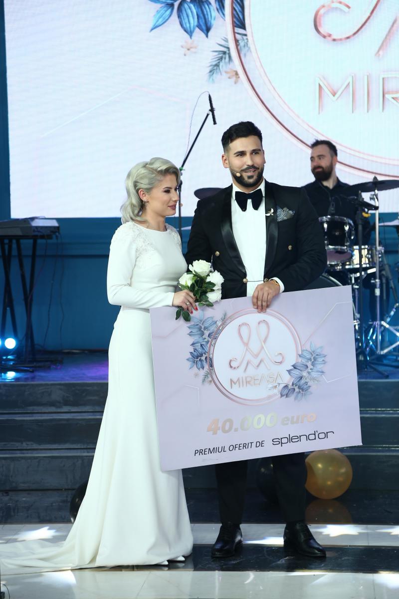 câștigătorii sezonului 5 din Mireasa, Giovana și Sese. Sursă foto: Antena 1