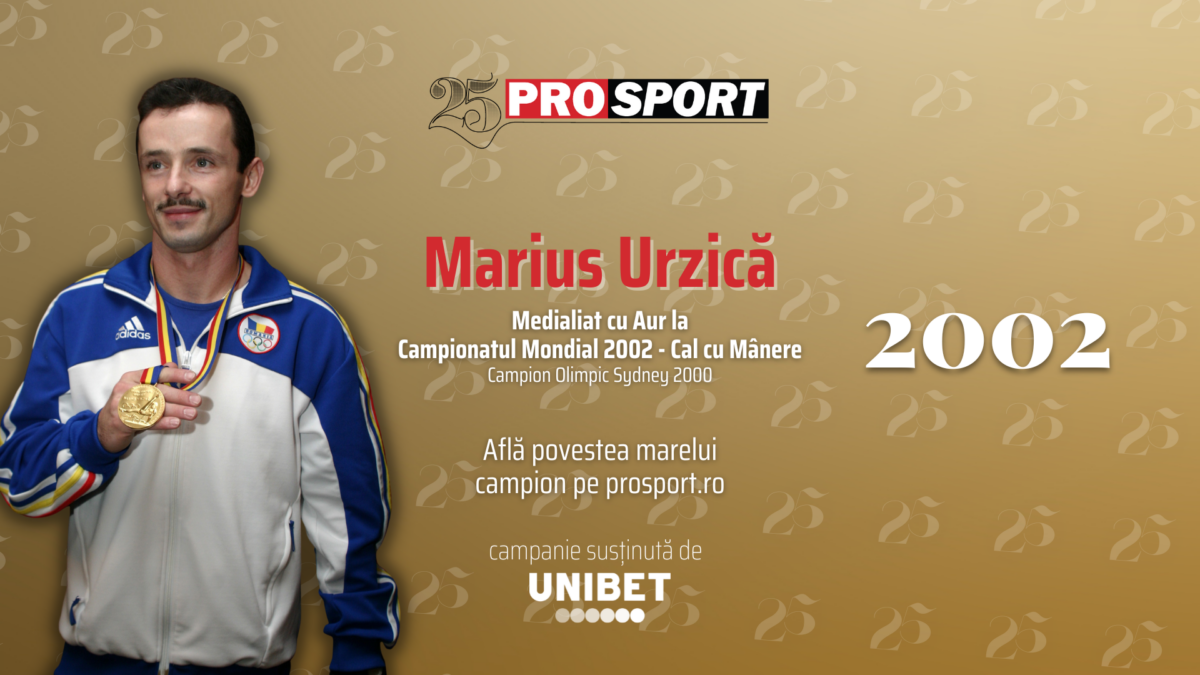 ProSport 25 – 2002. Marius Urzică, marele maestru al calului cu mânere: „Cu regret o spun că sunt singurul campion olimpic al României la gimnastică masculină”