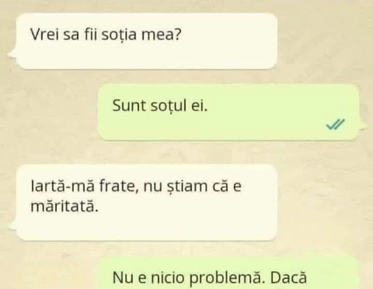 Imagine Stire BANC | Un tip își încearcă norocul: ”Vrei să fii soția mea?” | 2review.ro