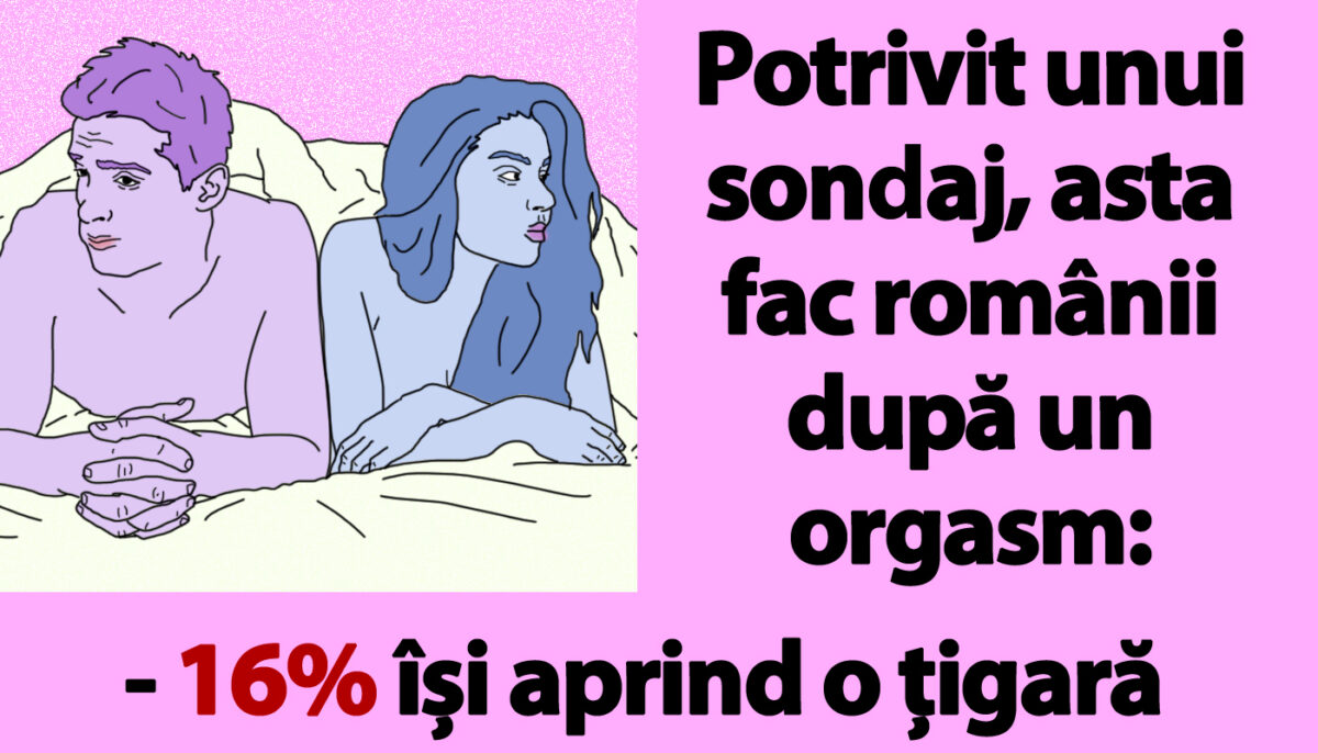 Imagine Stire BANCUL ZILEI | Potrivit unui sondaj, asta fac românii după un orgasm | 2review.ro