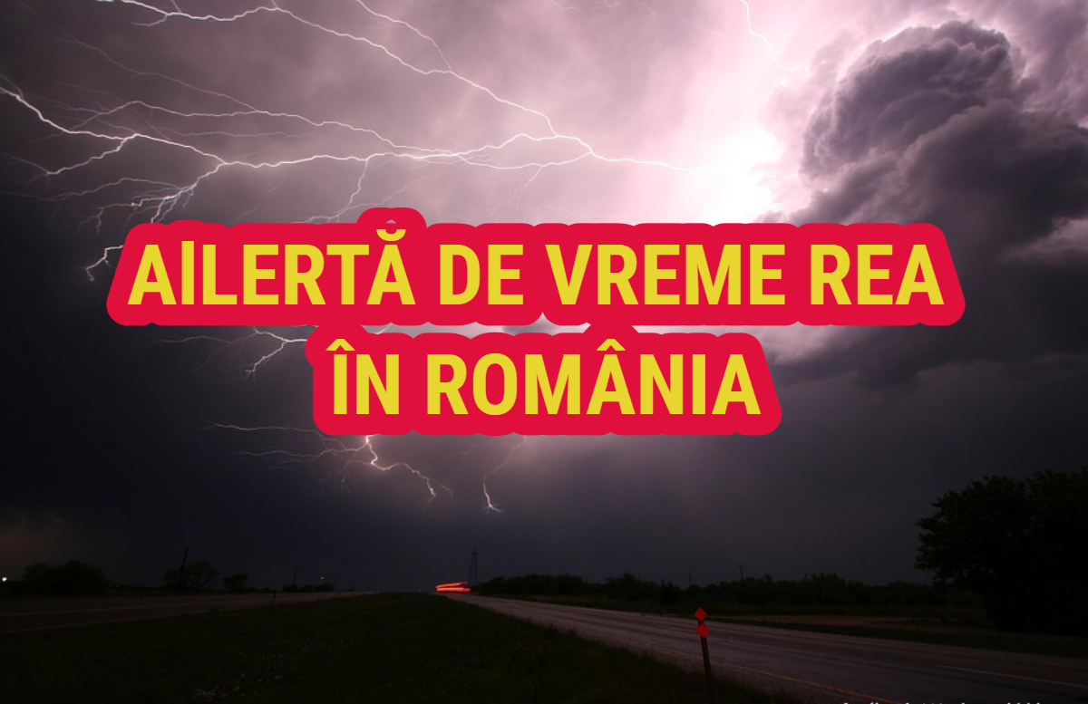 Avertizare meteo! Cod galben de vreme rea în mai multe zone din ţară