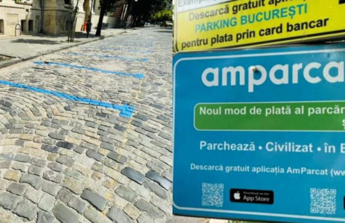 Tot ce trebuie să știi despre ”locurile albastre de parcare” din București. Riști să fii sancționat, dacă nu plătești