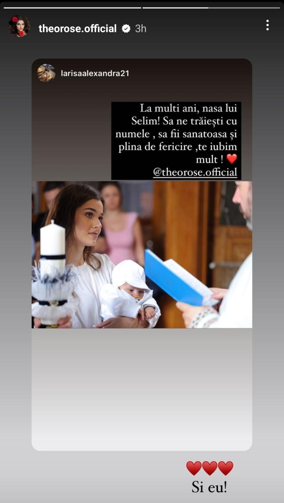 La mulți ani, Theo Rose! Ce persoană din trecutul ei cu Alex Leonte a căutat-o chiar astăzi